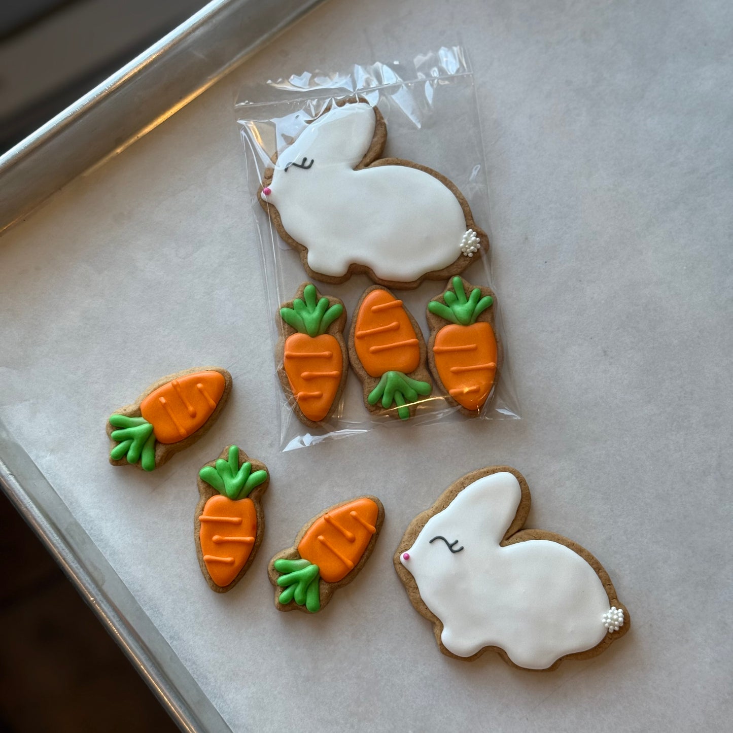 Bunny & Carrots (4pcs)
