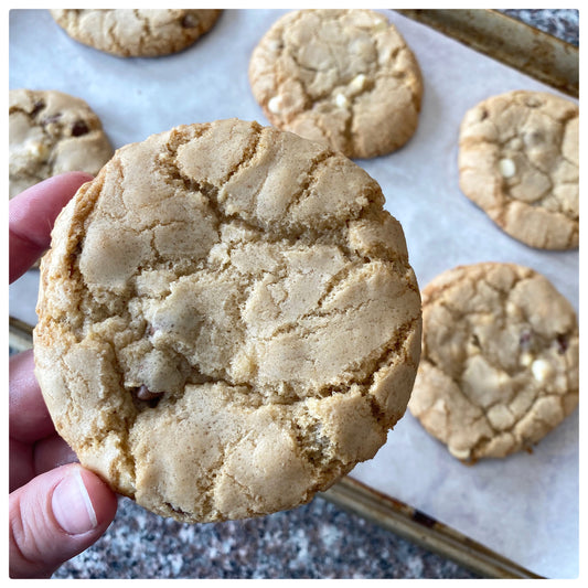 Chocolate Chip Cookie with a Caramel Centre