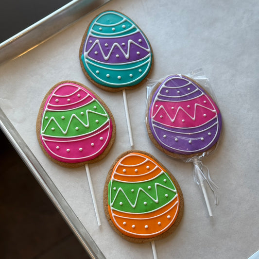 Easter Egg Cookie-on-a-Stick